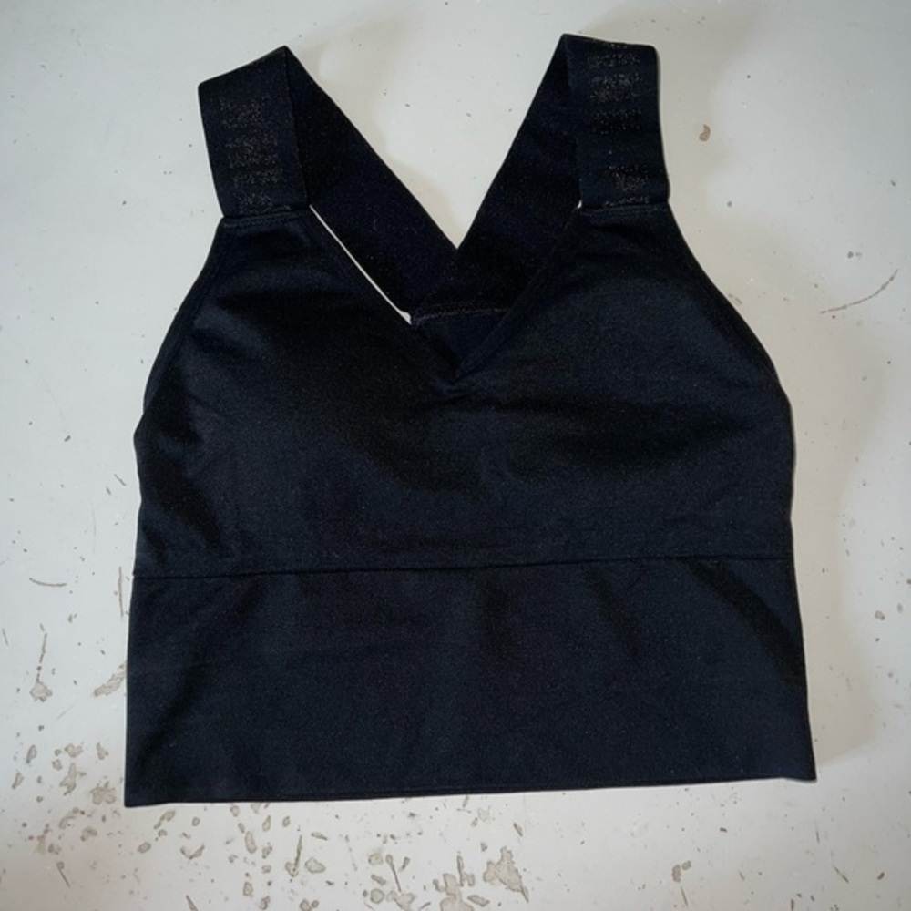 Pink Victoria secret black padded athletic bra size Xsmall